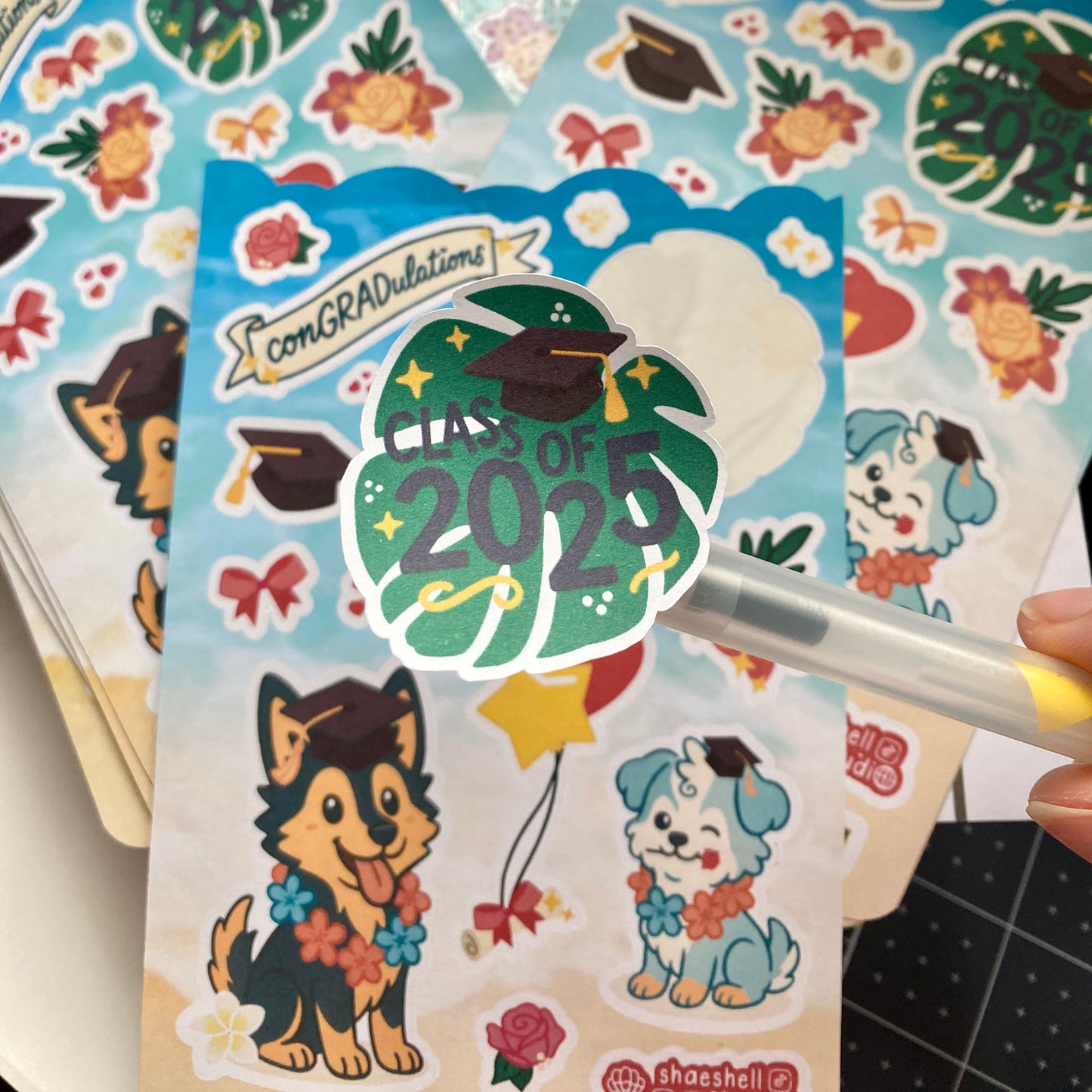 1Y. ✨ conGRADulations 2025 graduation sticker sheet