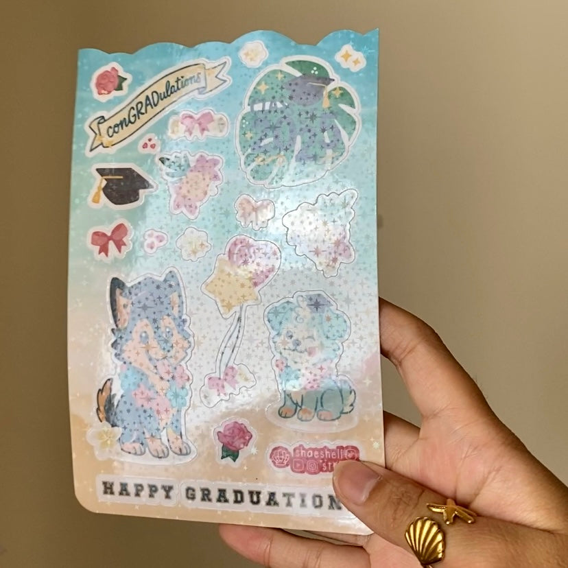 1Y. ✨ conGRADulations 2025 graduation sticker sheet