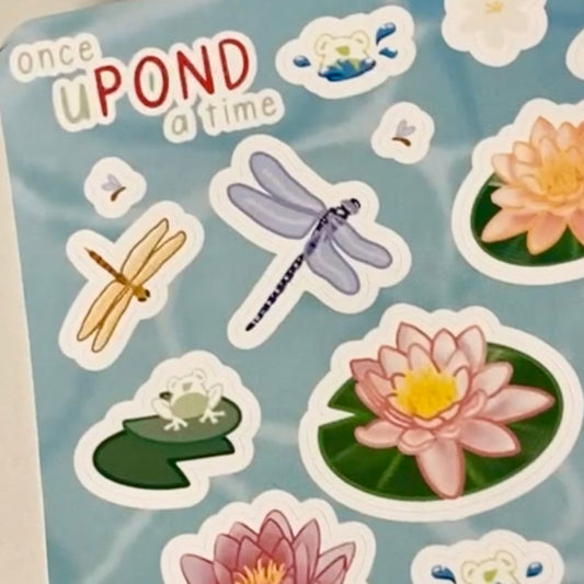 1W. once uPOND a time sticker sheet (series)