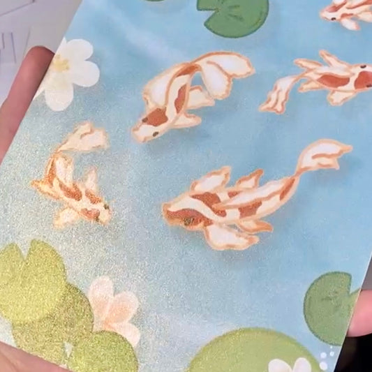 10B. koi fwends print
