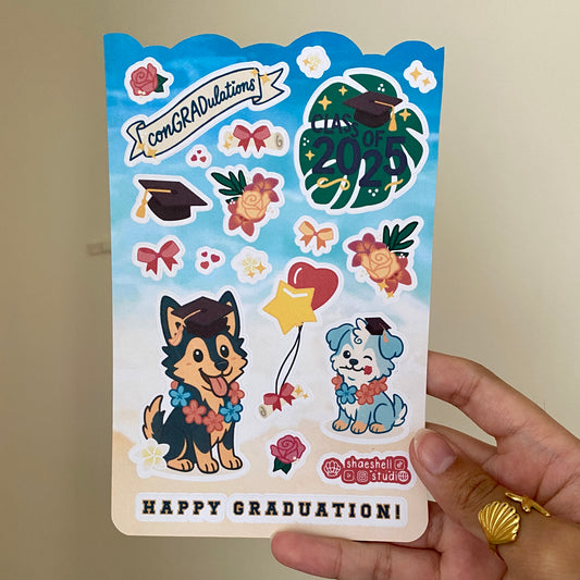 1Y. ✨ conGRADulations 2025 graduation sticker sheet