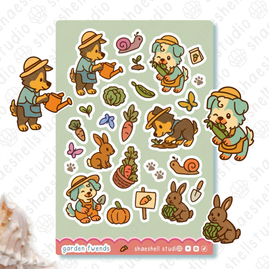 2C. garden fwends sticker sheet - Seasonal