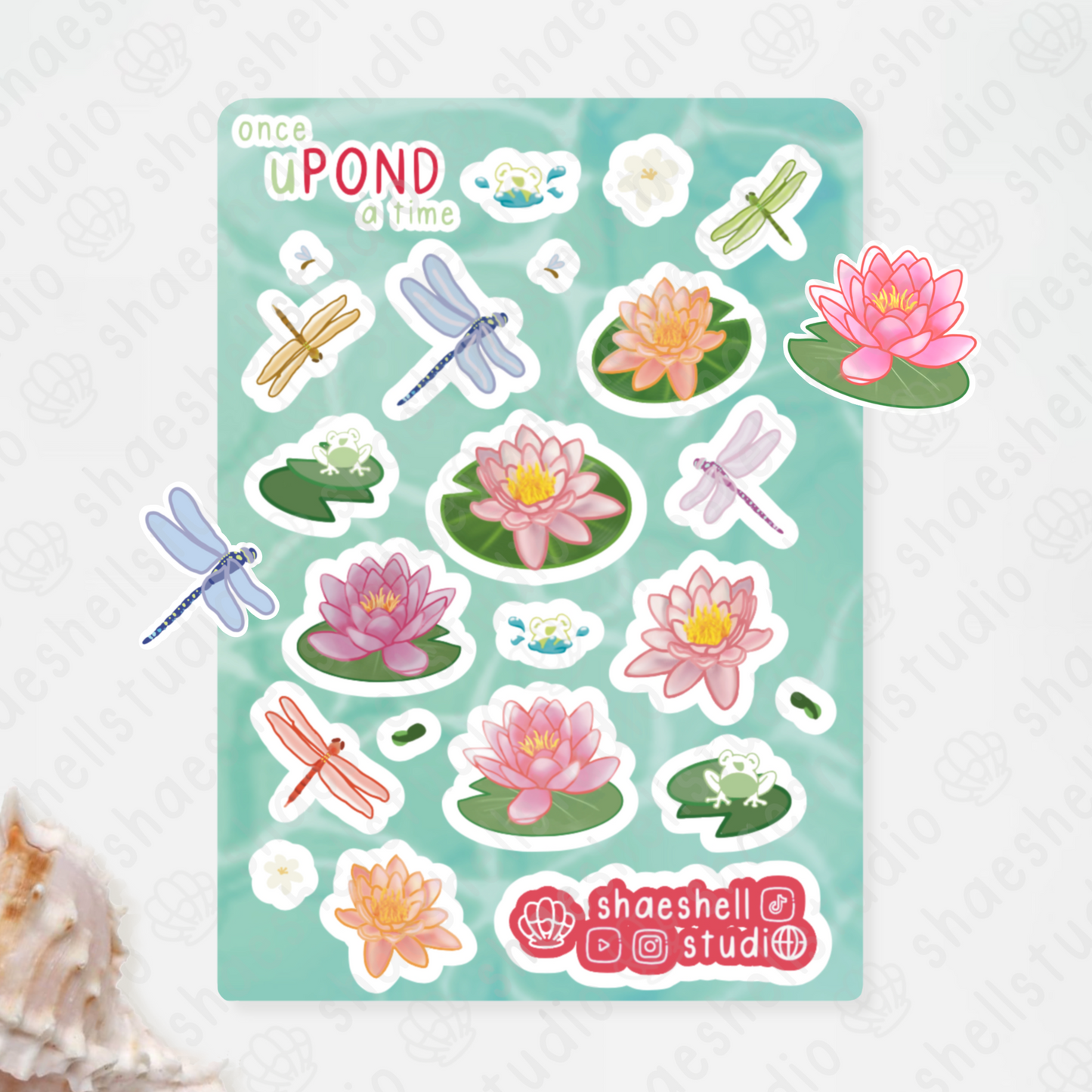 1W. once uPOND a time sticker sheet (series)