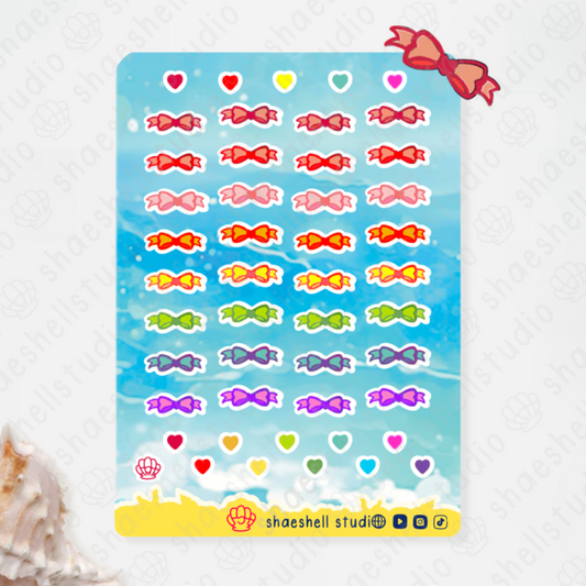 1T. rainBows sticker sheet