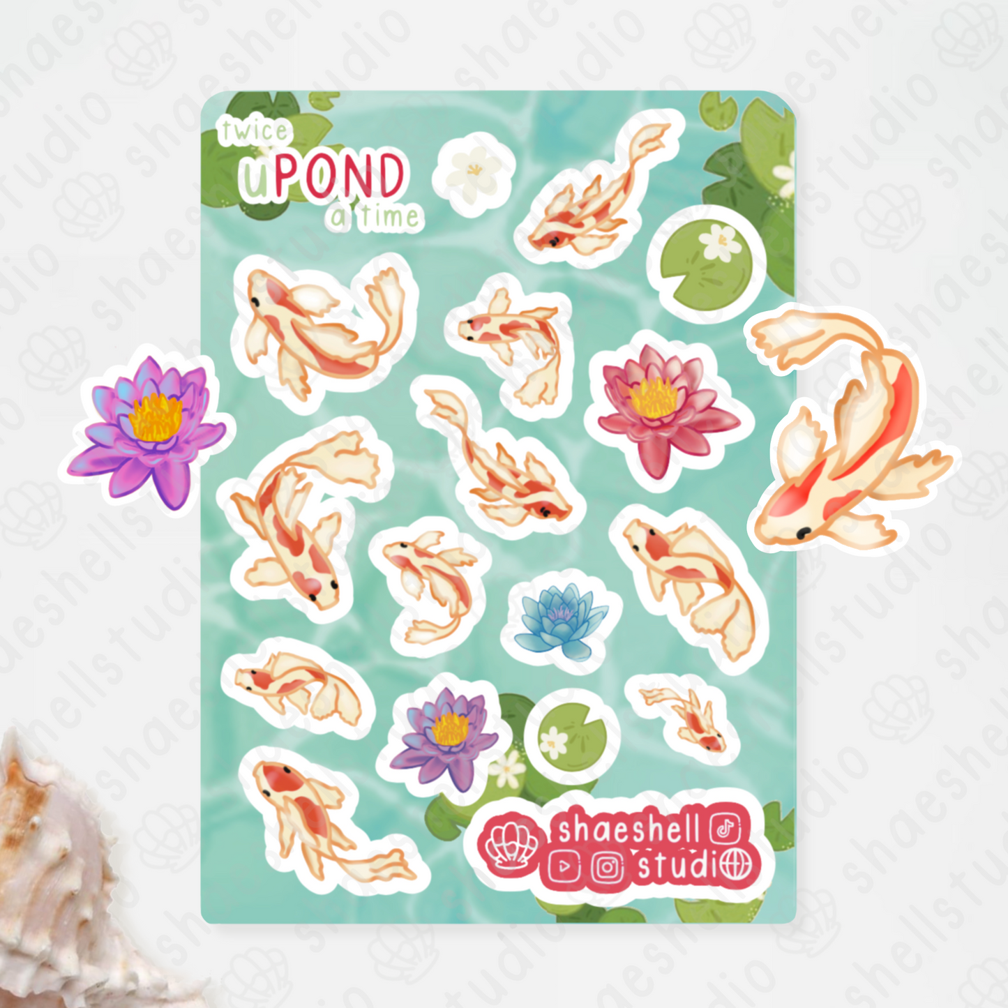 1X. twice uPOND a time sticker sheet (series)